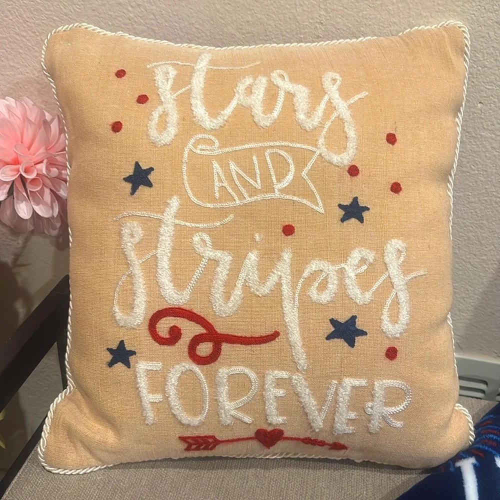 Pier1 Imports “Stars and Stripes Forever” Decorative Pillow